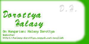 dorottya halasy business card